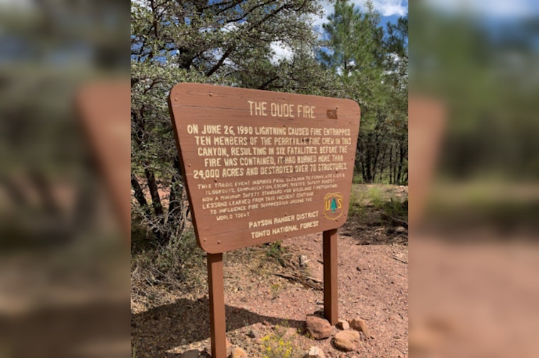 Bonita Creek Estates to Honor Six Firefighters with Memorial Dedication After 1990 Dude Fire Tragedy