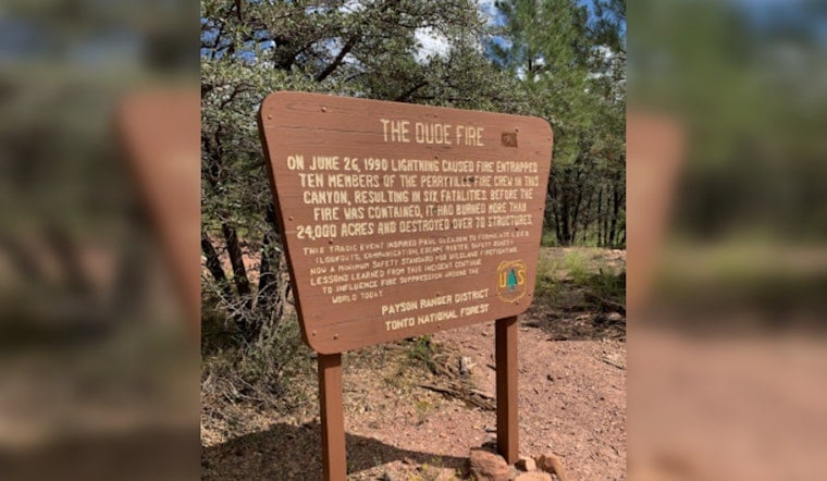 Bonita Creek Estates to Honor Six Firefighters with Memorial Dedication After 1990 Dude Fire Tragedy