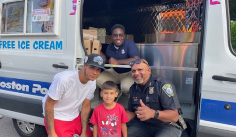 Boston Police Bond with Georgetowne Housing Community at Joyful Family Day Celebration