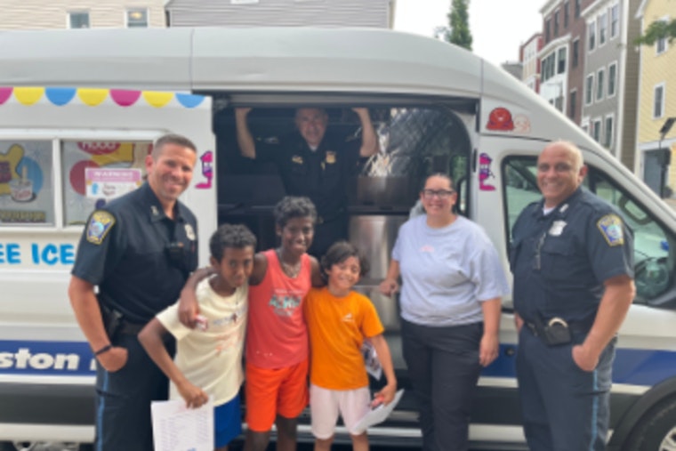Boston Police Engage with Local Youth at Medford Street Gym's Kennedy Center Summer Series Classic