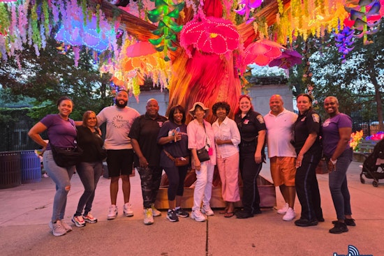 Boston Police Officers Foster Community Ties at Franklin Park Zoo's Boston Lights Event