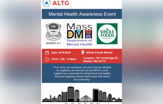 Boston Police Partners with ALTO Alliance and DMH for Mental Health Awareness Event at Beacon Hill Whole Foods