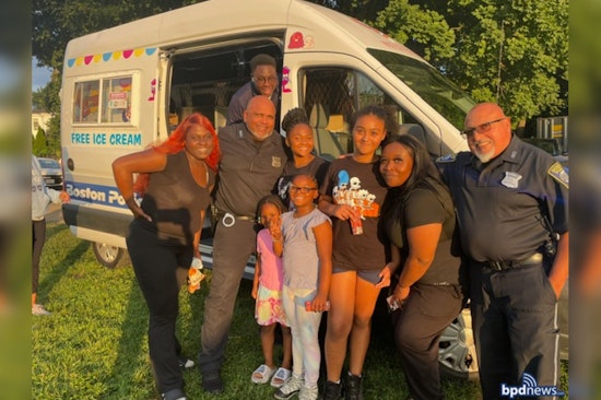 Boston Police Sweeten Community Relations with Ice Cream and Music at Fallon Field Concert