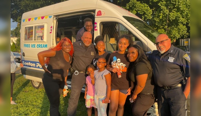 Boston Police Sweeten Community Relations with Ice Cream and Music at Fallon Field Concert