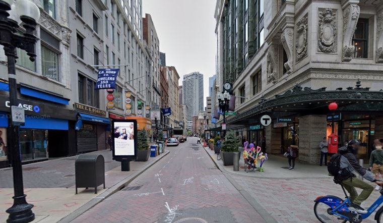 Boston Woman Hospitalized After Downtown Crossing Sign Falls, Prompting Building Safety Concerns
