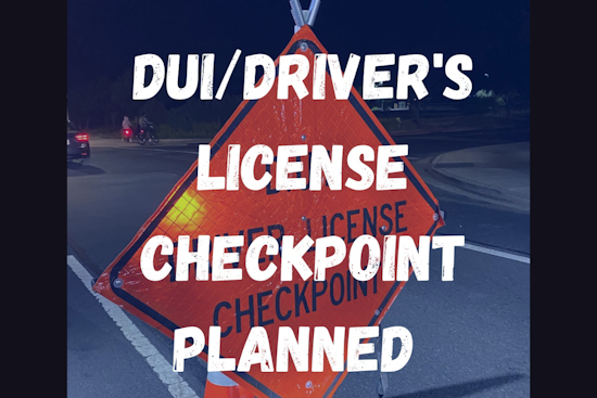 Brentwood Police to Hold DUI Checkpoint on August 23, Aiming to Curb Impaired Driving