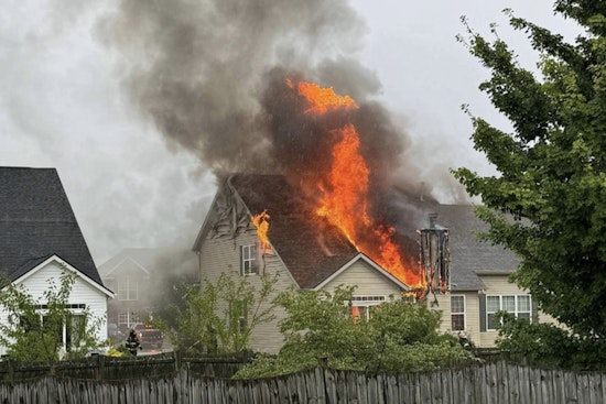 Brownsburg Home Engulfed by Blaze, Lightning Strike Suspected as Culprit