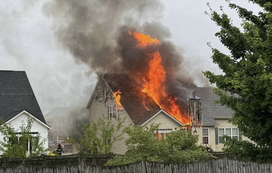 Brownsburg Home Engulfed by Blaze, Lightning Strike Suspected as Culprit