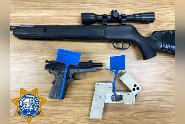 California Highway Patrol Seizes Hidden Weapons Including Disguised Cellphone Gun in Antelope Valley