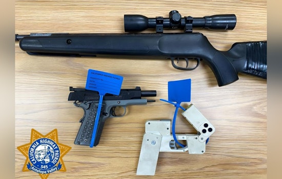 California Highway Patrol Seizes Hidden Weapons Including Disguised Cellphone Gun in Antelope Valley