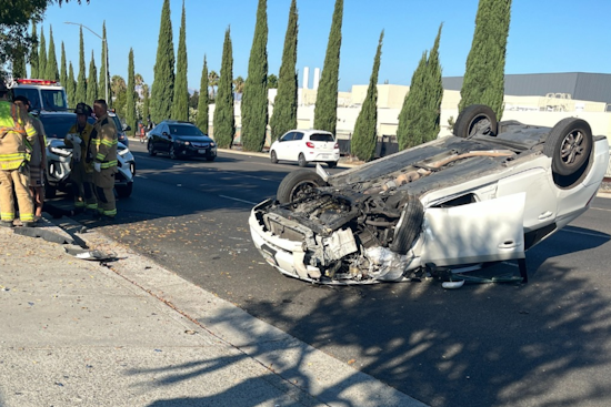 Campbell Police Investigate Solo Vehicle Crash Involving Unlicensed Underage Driver on Winchester Blvd