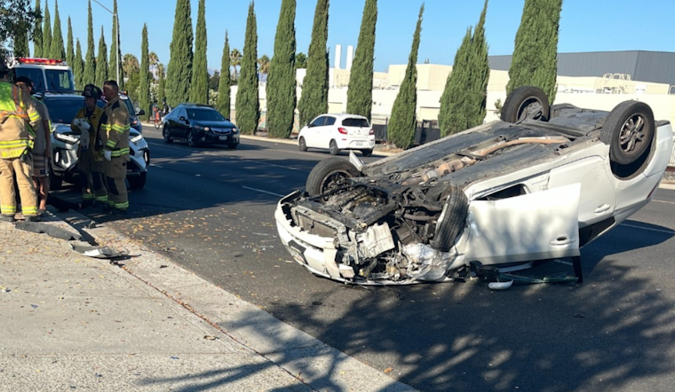 Campbell Police Investigate Solo Vehicle Crash Involving Unlicensed Underage Driver on Winchester Blvd