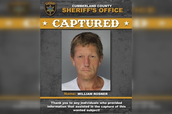 Captured: Escaped Cumberland County Inmate William Rosner Returned to Custody by Mt. Holly Springs Police