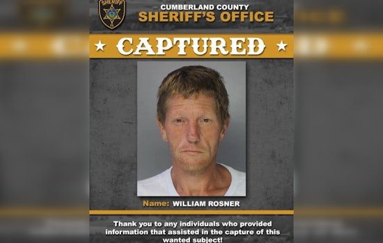 Captured: Escaped Cumberland County Inmate William Rosner Returned to Custody by Mt. Holly Springs Police