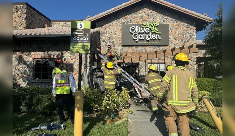 Car Crashes into Vero Beach Olive Garden, Driver Hospitalized as Authorities Investigate