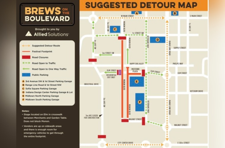 Carmel's Brews on the Boulevard Announces Traffic Adjustments and Free Parking Options for Event Attendees