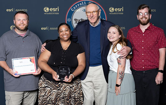 Carroll County Government Wins Esteemed Esri Special Achievement in GIS Award for Technological Innovations