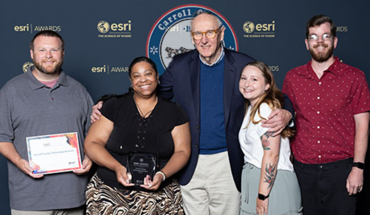 Carroll County Government Wins Esteemed Esri Special Achievement in GIS Award for Technological Innovations