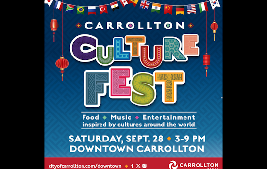Carrollton Culture Fest to Enrich Historic Downtown with International Cuisine and Diverse Performances on September 28