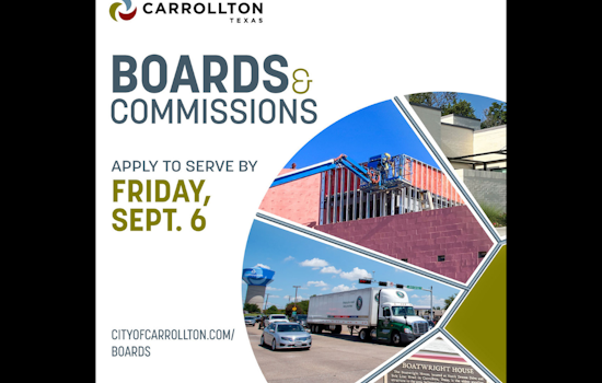 Carrollton Invites Residents to Shape City's Future: Apply for 2024 Boards & Commissions