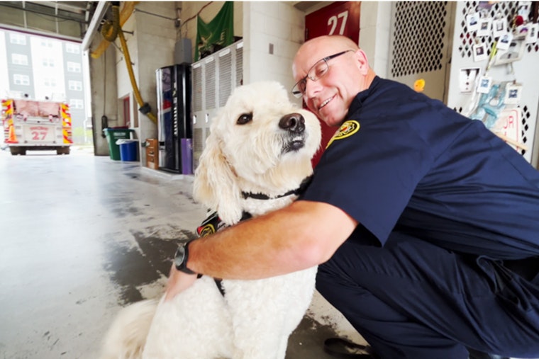 Charlotte Firefighter Finds Solace and Strength in Therapy Dog Program Amidst Personal Battles