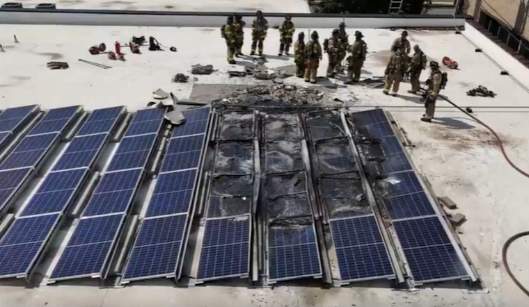 Charlotte Firefighters Extinguish Blaze on Rooftop Solar Panels Near Camp North End