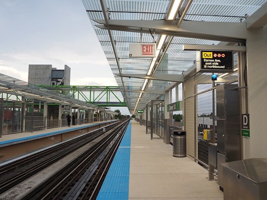 Chicago Unveils New $80M Damen Green Line Station Ahead of Democratic National Convention