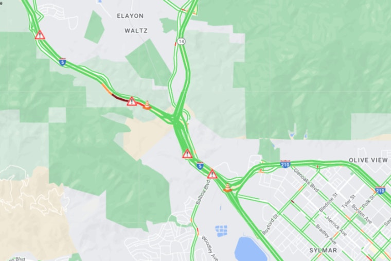 CHP Officer Hospitalized After Collision on 5 Freeway in Los Angeles with Tesla Involved, Lanes Closed Amid Investigation
