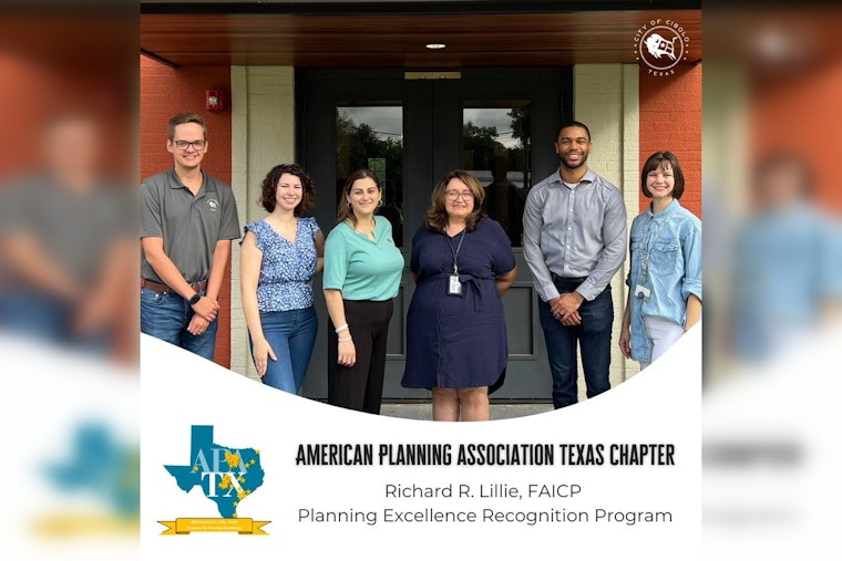 Cibolo Planning Department Recognized for Excellence by Texas APA