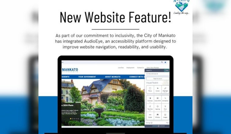 City of Mankato Enhances Website for Users with Disabilities by Integrating AudioEye Platform