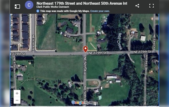 Clark County to Begin Intersection Upgrades on NE 179th St and NE 50th Ave Ahead of Anticipated Growth