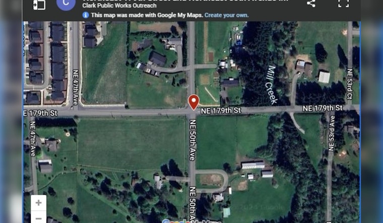 Clark County to Begin Intersection Upgrades on NE 179th St and NE 50th Ave Ahead of Anticipated Growth