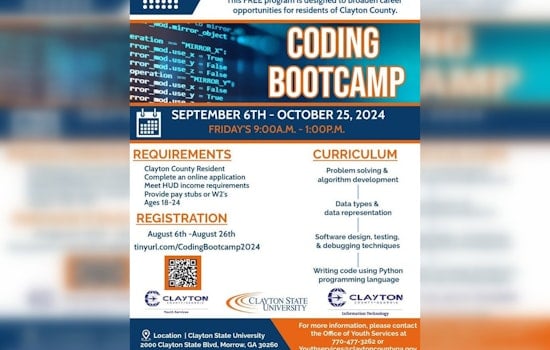 Clayton County Announces Free Coding Bootcamp for Young Adults to Boost Tech Skills