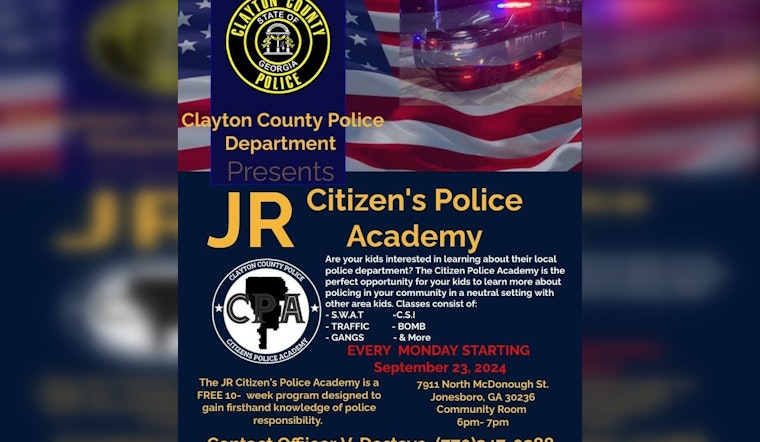 Clayton County Police Launch JR Citizen’s Academy to Foster Community Relations