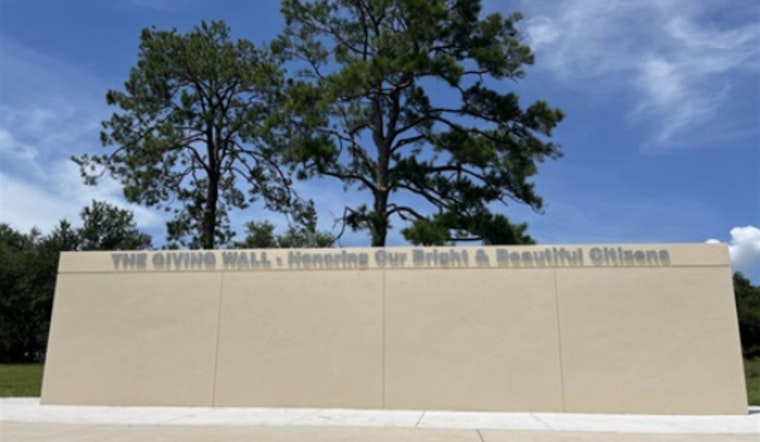 Clearwater Launches "The Giving Wall" Plaque Program to Honor Loved Ones at Crest Lake Park
