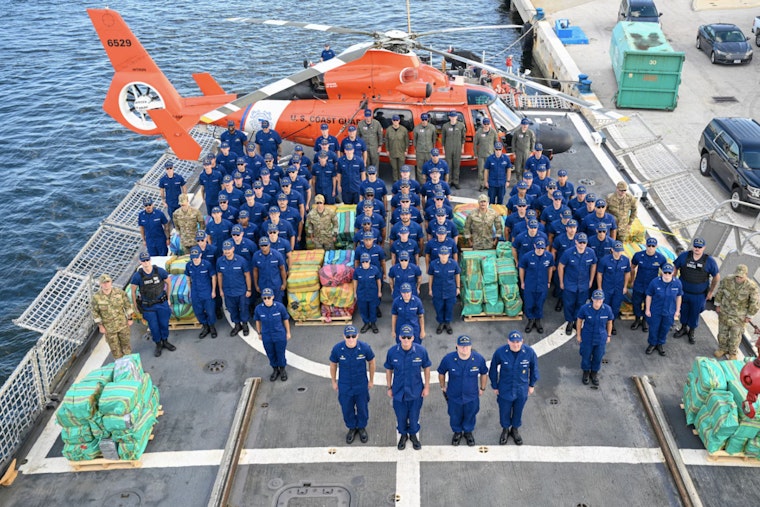 Coast Guard Cutter Escanaba Offloads $50 Million in Narcotics at Port Everglades After Eastern Pacific Interdiction