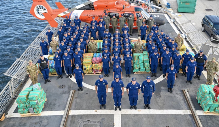 Coast Guard Cutter Escanaba Offloads $50 Million in Narcotics at Port Everglades After Eastern Pacific Interdiction