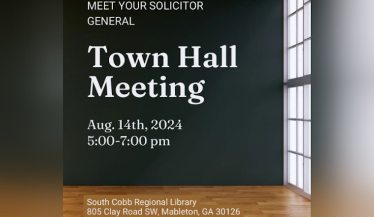 Cobb County Solicitor General Engages Community with Series of Town Halls
