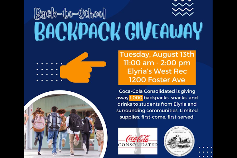 Coca-Cola Consolidated Partners with City of Elyria to Donate 1,000 Backpacks for Local Students