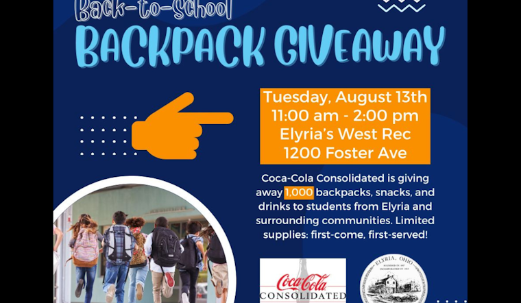 Coca-Cola Consolidated Partners with City of Elyria to Donate 1,000 Backpacks for Local Students