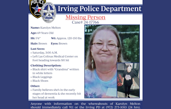 Community Efforts Lead to Rapid Location of Missing Woman in Irving