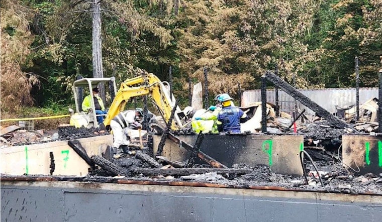 Community Mourns Fatal Concrete House Fire While Authorities Search for Missing Vehicle