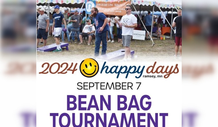 Competitive Cornhole, Ramsey's Happy Days Bean Bag Tournament Offers Fun and Prizes on September 7