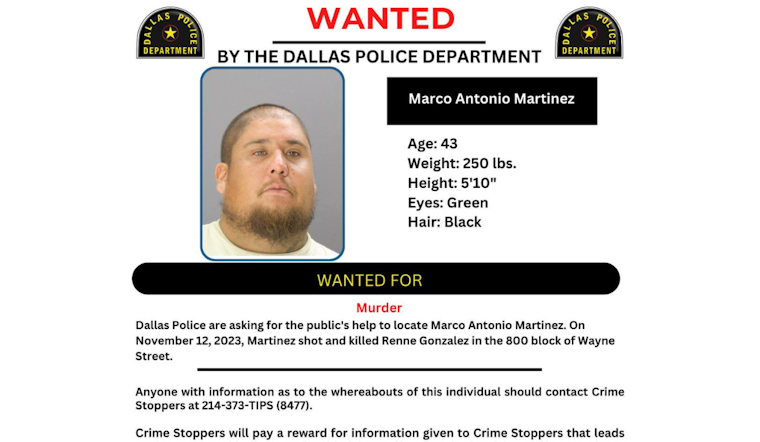 Dallas Police Seek Public Aid in Locating Person of Interest Marco Antonio Martinez: Do Not Take Police Action