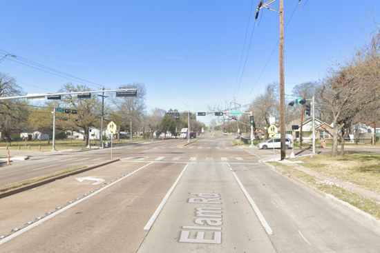 Dallas Police Squad Car Involved in Critical Pedestrian Collision on Elam Road