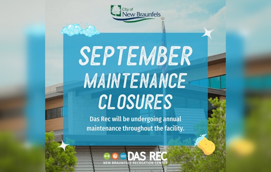 Das Rec in New Braunfels Adjusts Sunday Hours, Pools Closed September 7-9 for Maintenance