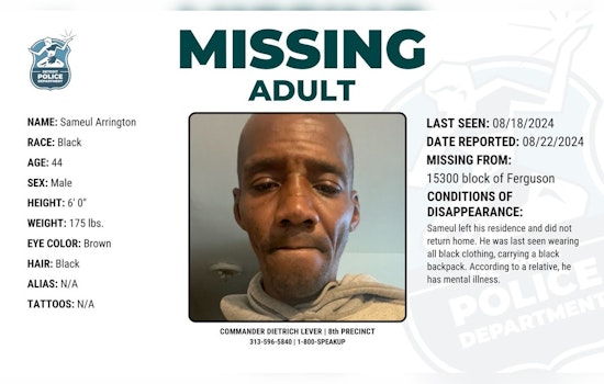 Officials Seek Public's Help in Locating Missing 44-Year-Old Man with Mental Illness
