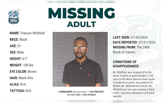 Detroit Police and Community Mobilize in Search for Missing 21-Year-Old Man with Autism