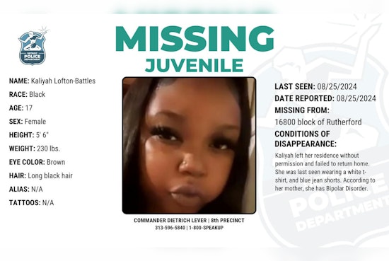 Detroit Police Appeal for Help to Find Missing Teenager with Bipolar Disorder