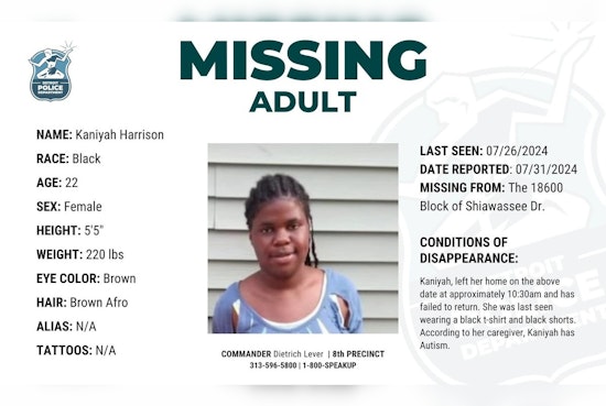 Detroit Police Seek Public Aid in Search for Missing 22-Year-Old Woman with Autism
